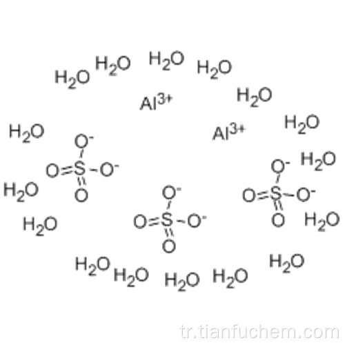 Sülfürik asit, alüminyum tuzu (3: 2), heksadekahidrat CAS 16828-11-8